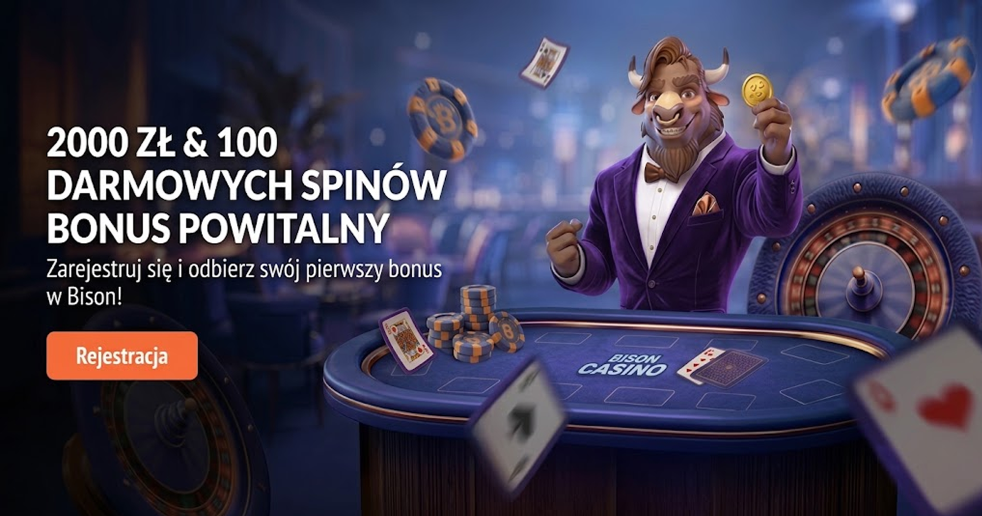 Bison Casino banner